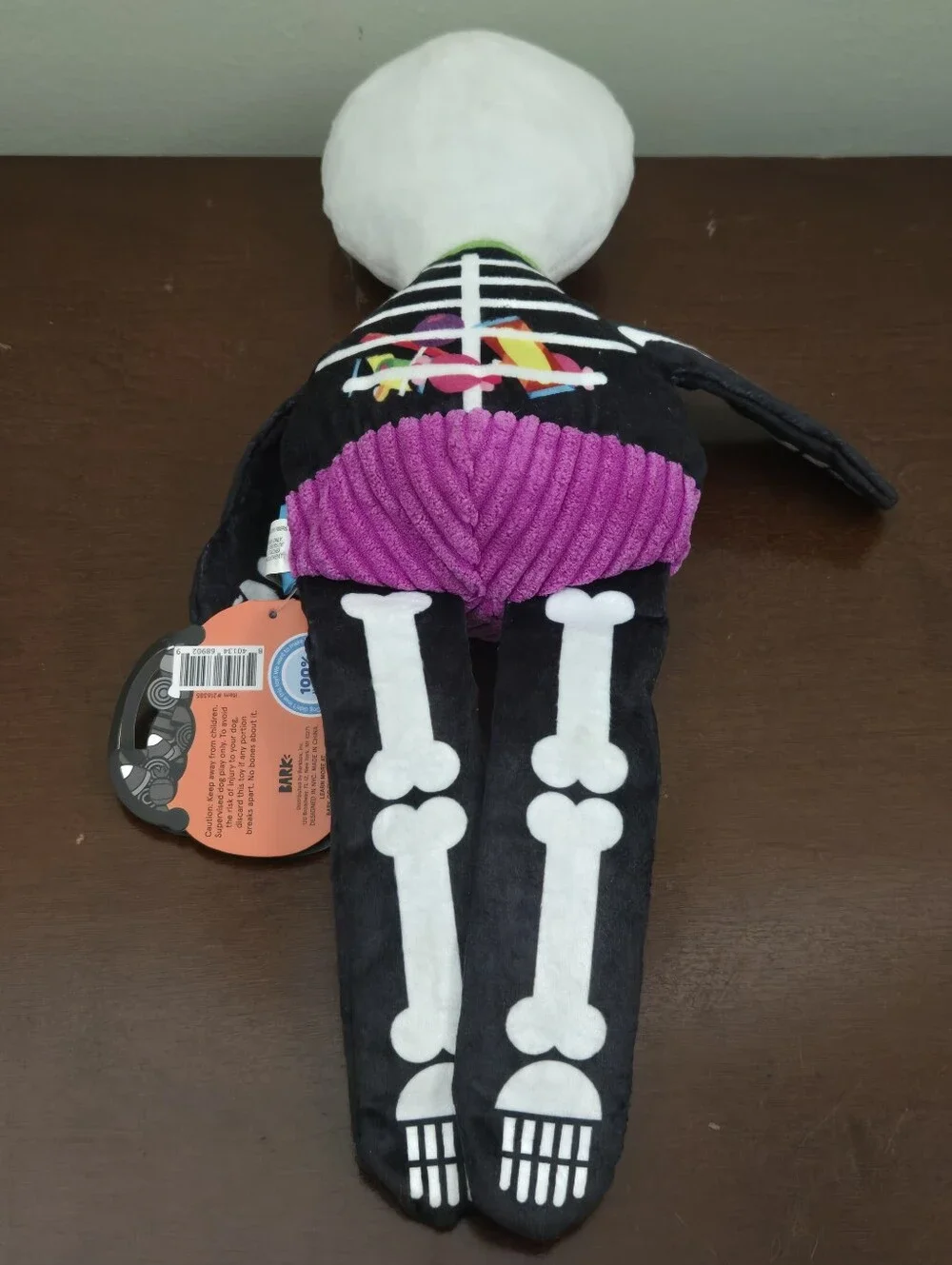 BarkBox Barry Bones Skeleton Halloween Dog Plush Toy NWT